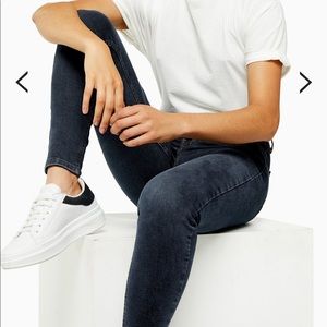 Topshop Moto Dark-Wash Jamie Jeans